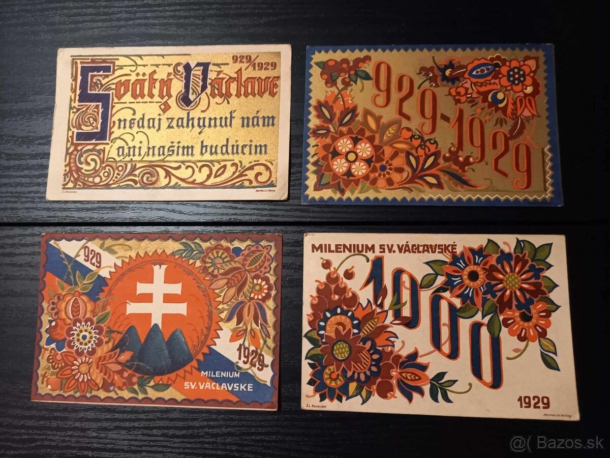 4x slovenská ornamentika - Štefan Leonard Kostelníček