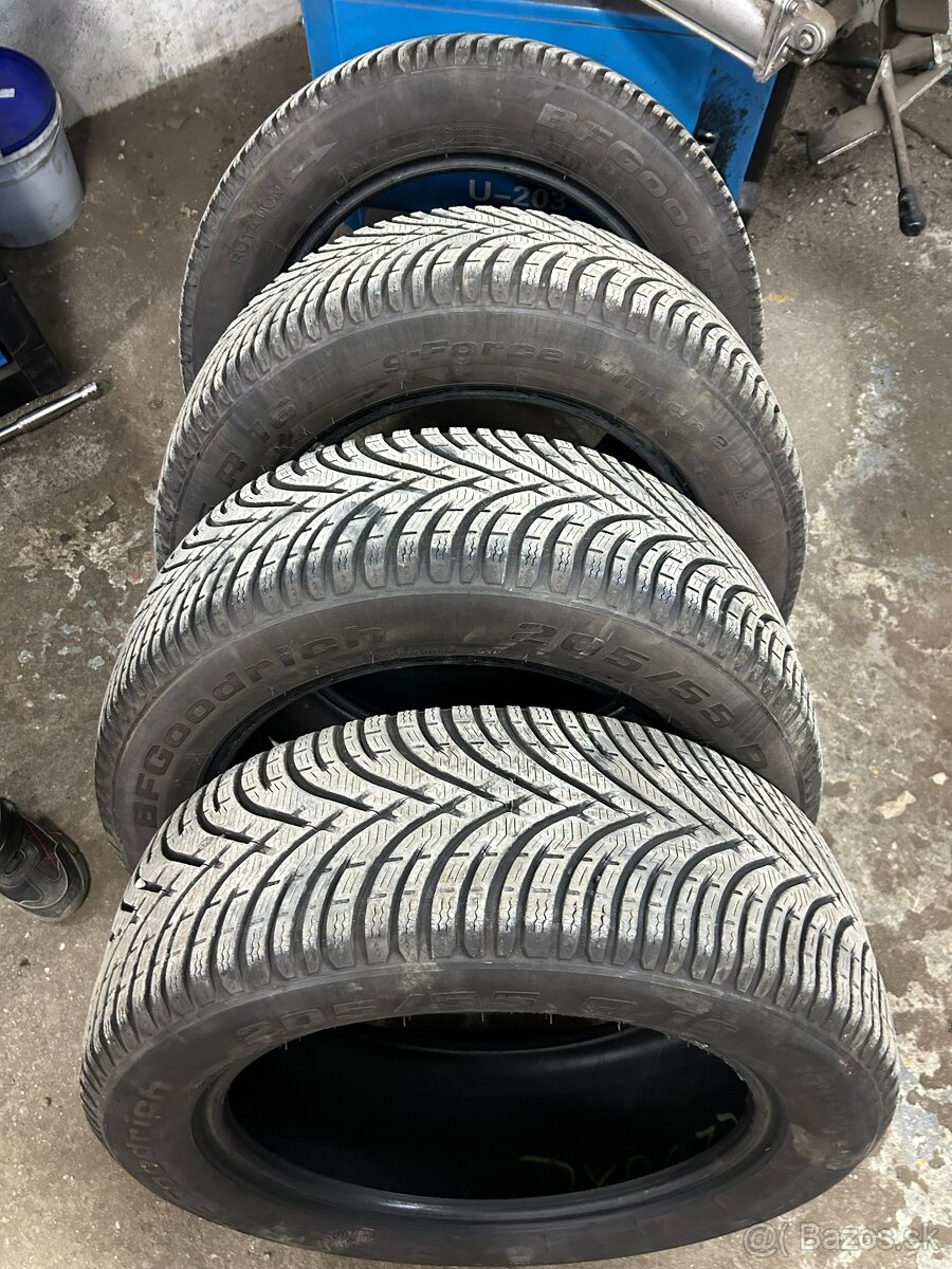 Predám zimné pneumatiky 205/55 R16 BFGoodrich g-ForceWinter2