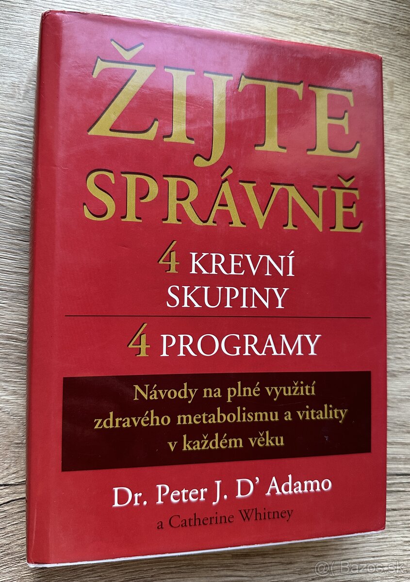 "NOVÁ"Žijte správně4 krevníSkupiny4Programy J.Adamo za 10EUR