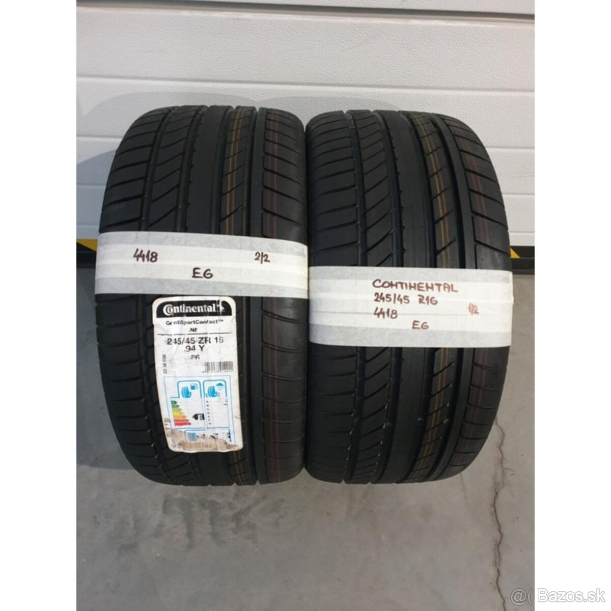 Letné pneumatiky 245/45 R16 CONTINENTAL DOT4418