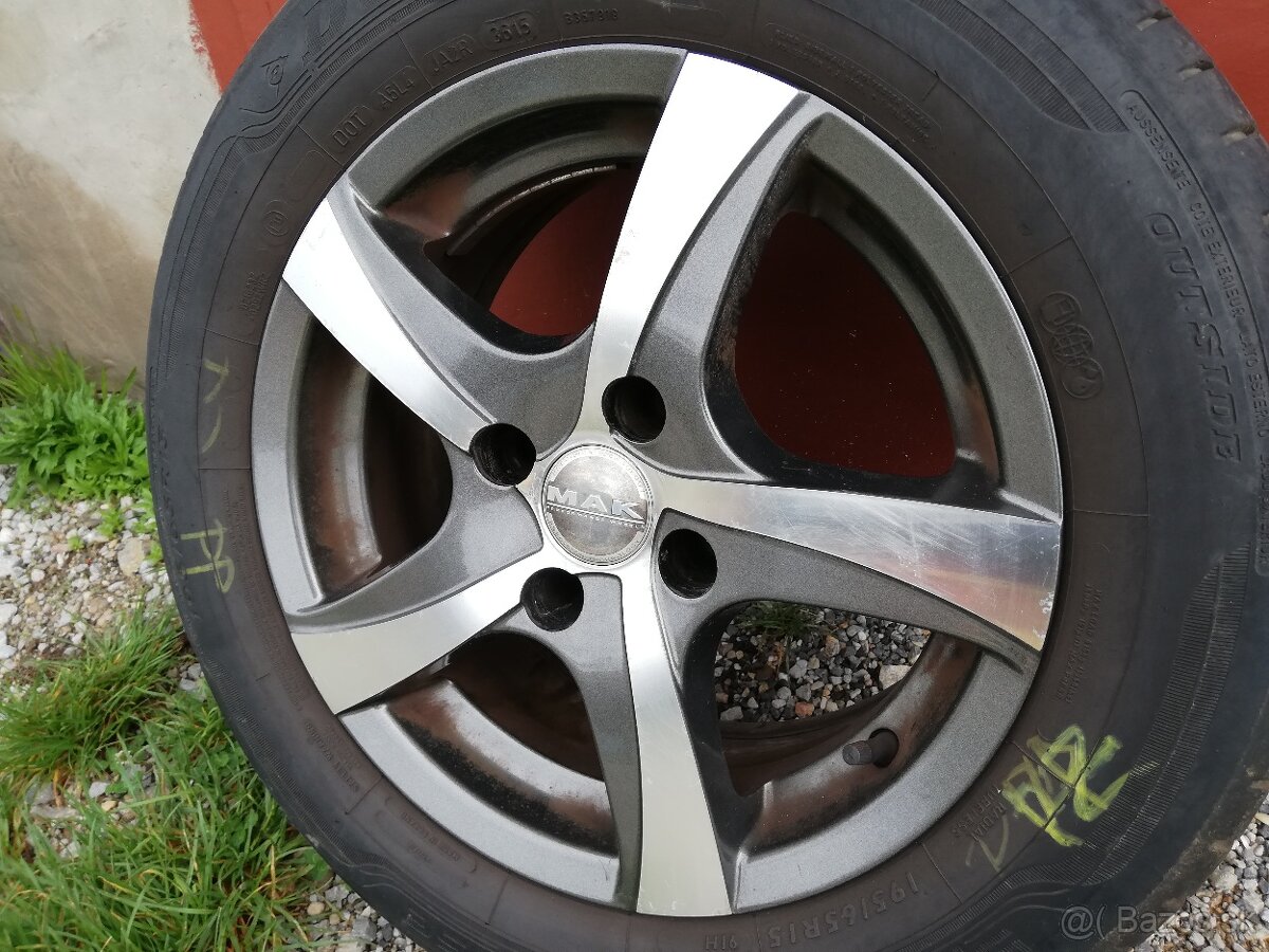 TOP   Disky MAK Mistral a pneu DUNLOP 195/65 r15