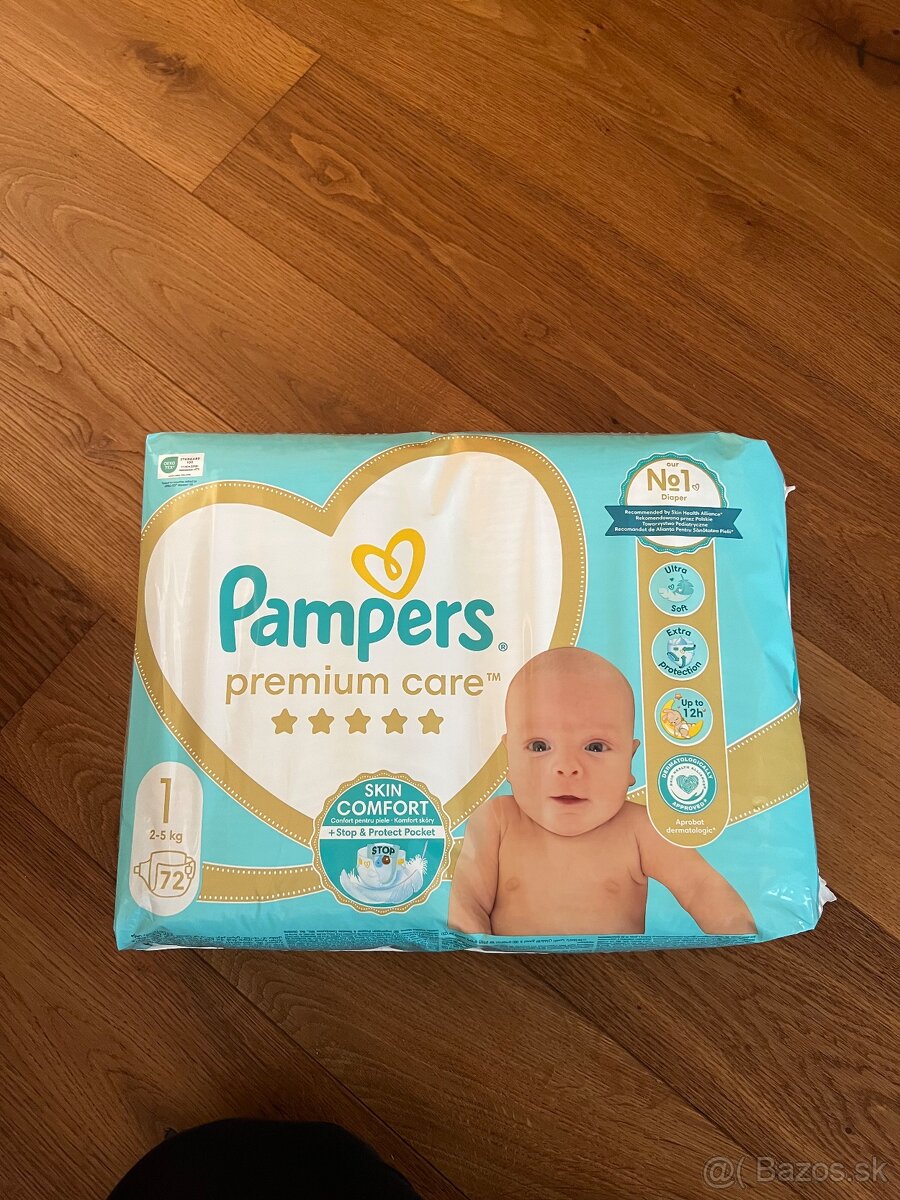 Plienky Pampers premium care