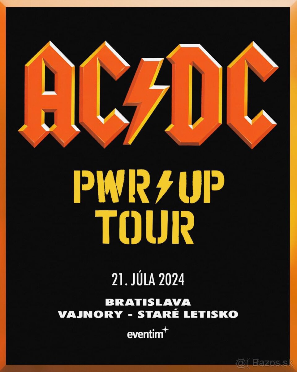 ACDC lístky 21.7.2024 Bratislava