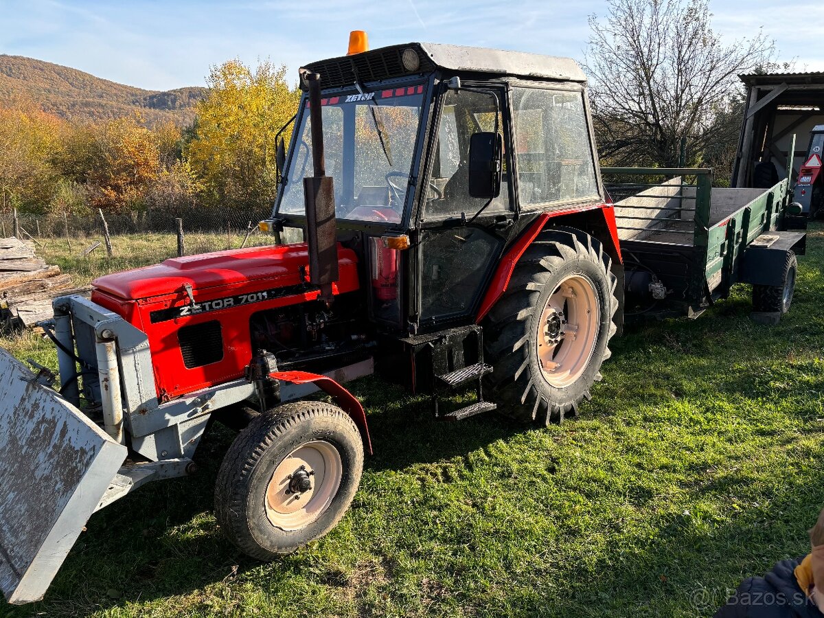 Predám Traktor Zetor 7011 s Tp Spz +Vlecka