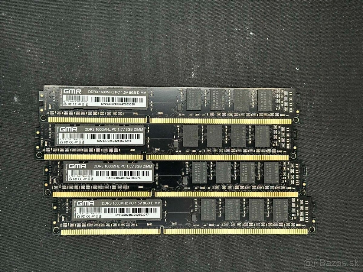 4x 8GB DDR3 (32GB)