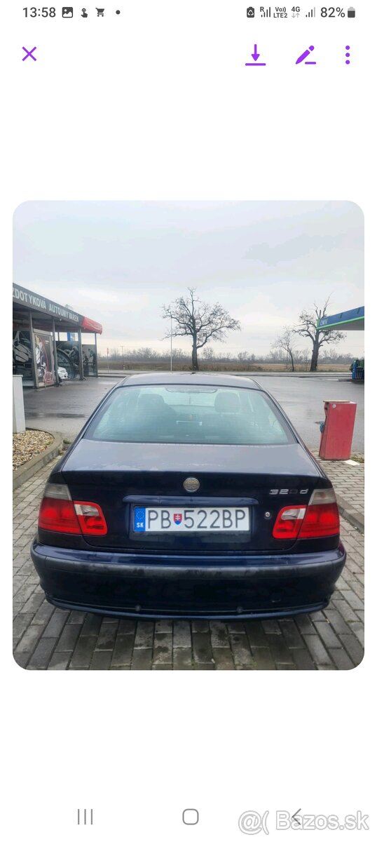 Predám BMW 320 diesel RV 2000 auto je top-stav„pojazde