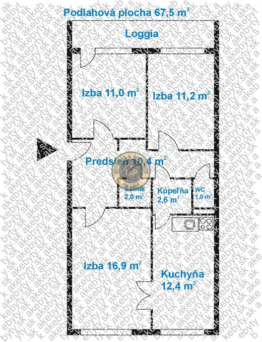 Predaj 3 izbový byt Stálicová Nad Jazerom - Košice IV