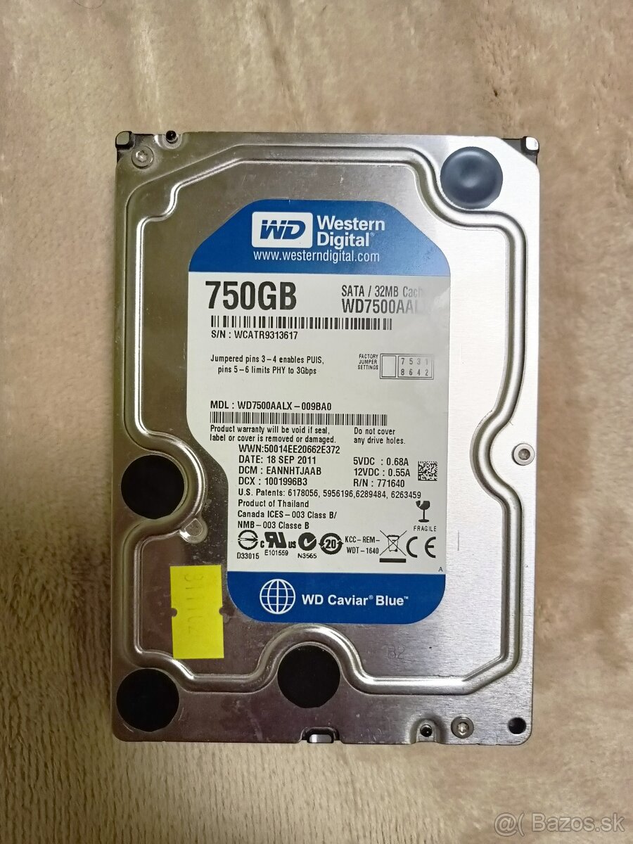 HDD WD 750GB