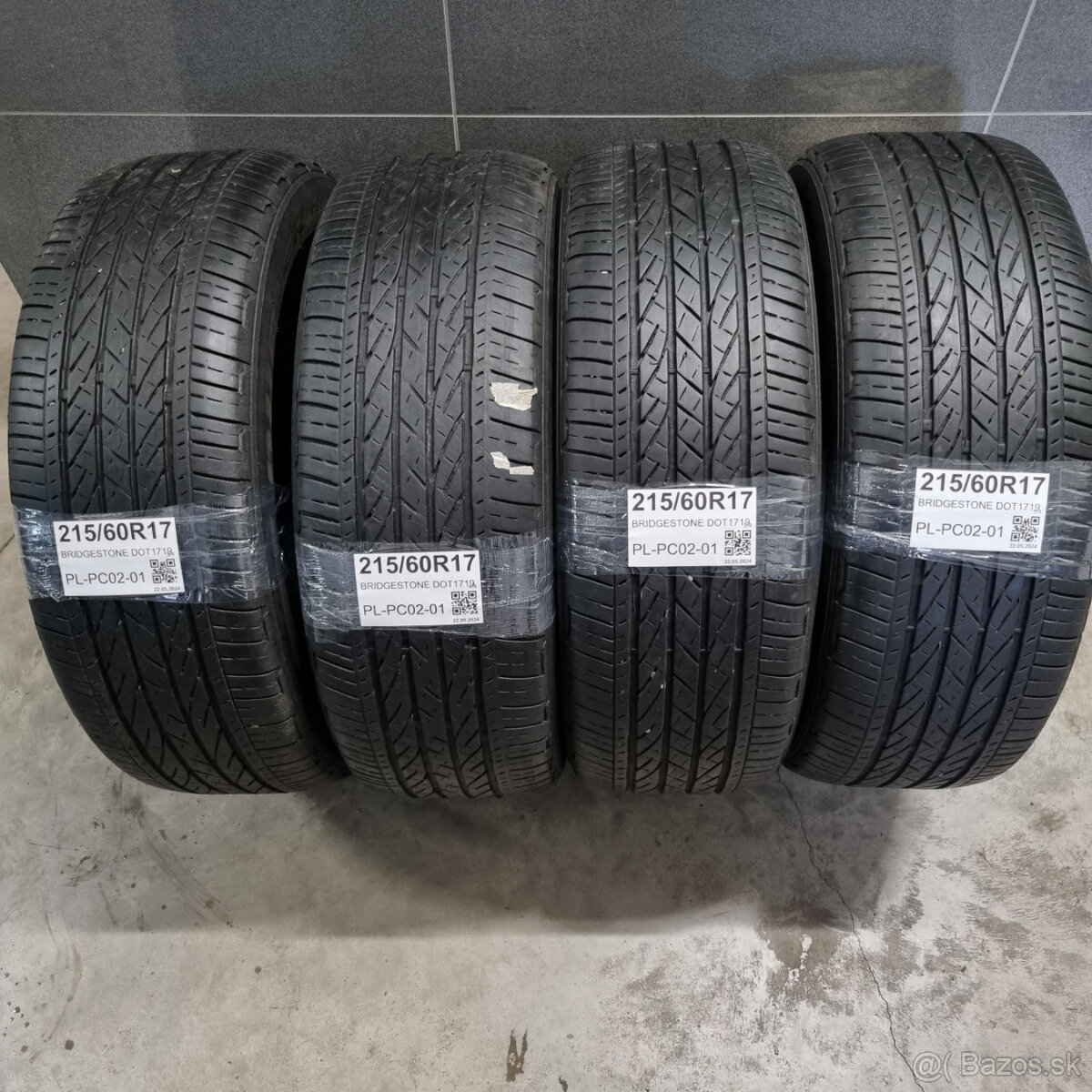 Letné pneumatiky 215/60 R17 BRIDGESTONE