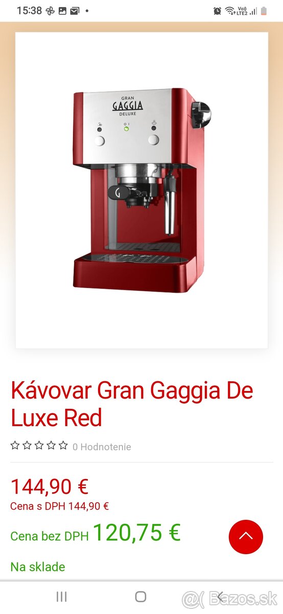 KAVOVAR Gran Gaggia