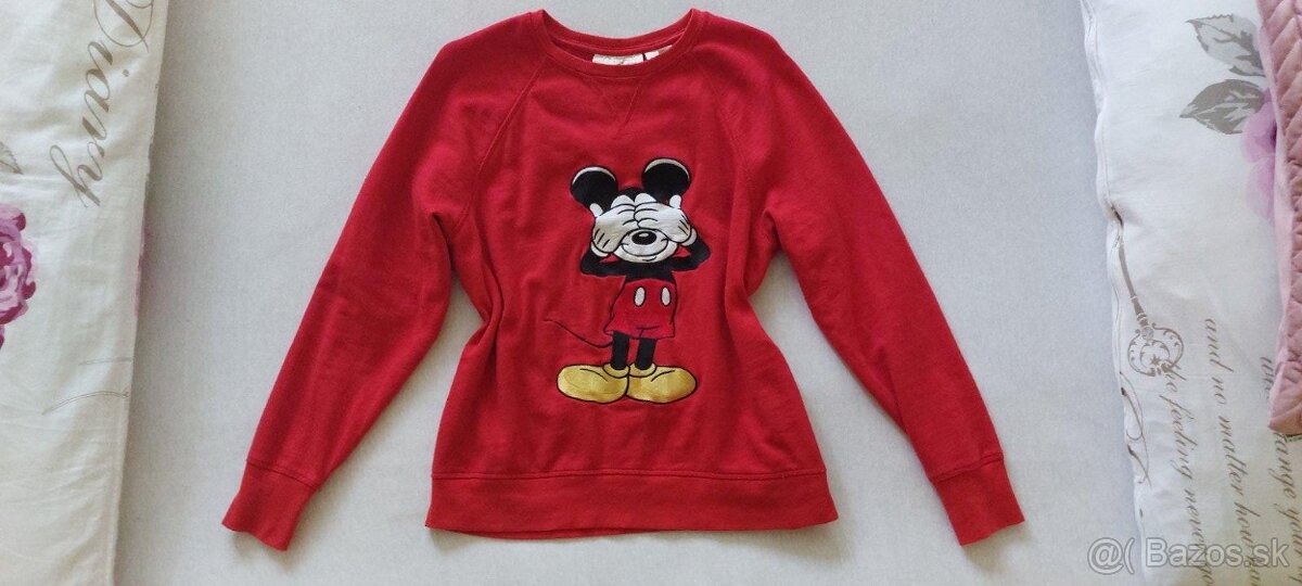 Dámska červená mikina Disney H&M S