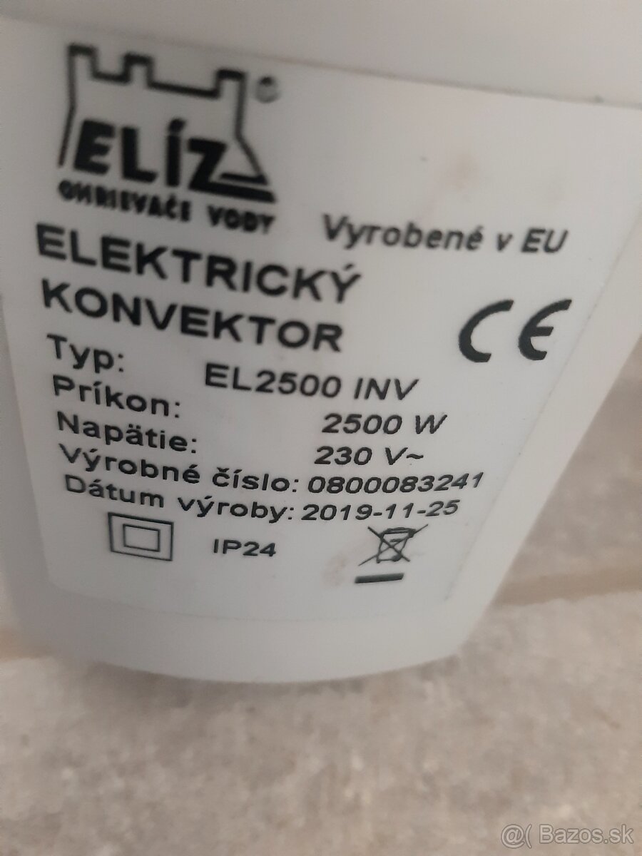 Elektrický konvektor elíz 2500