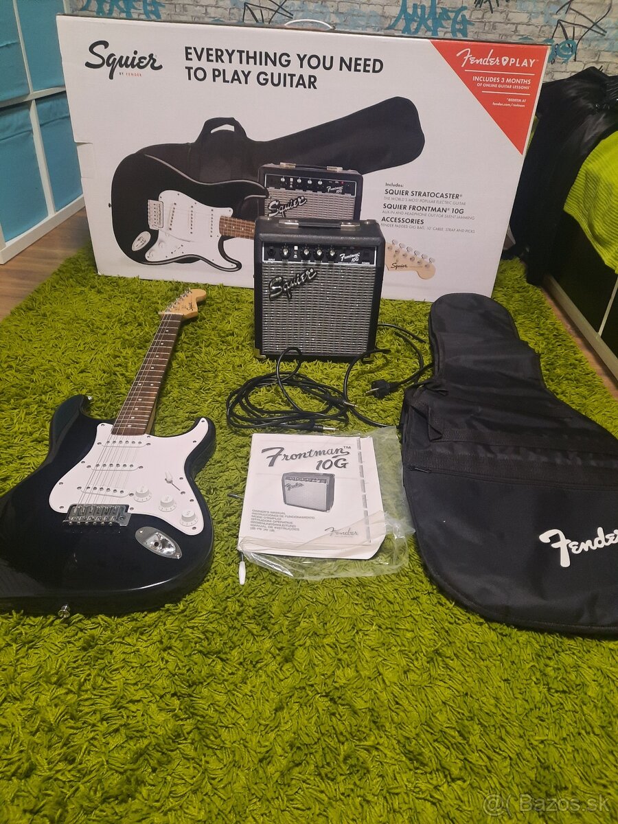 Elektrická gitara Fender squier stratocaster  set