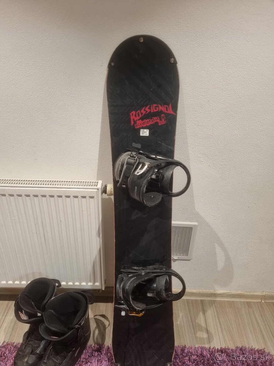 Predám tento snowboard rosignol s topánkami