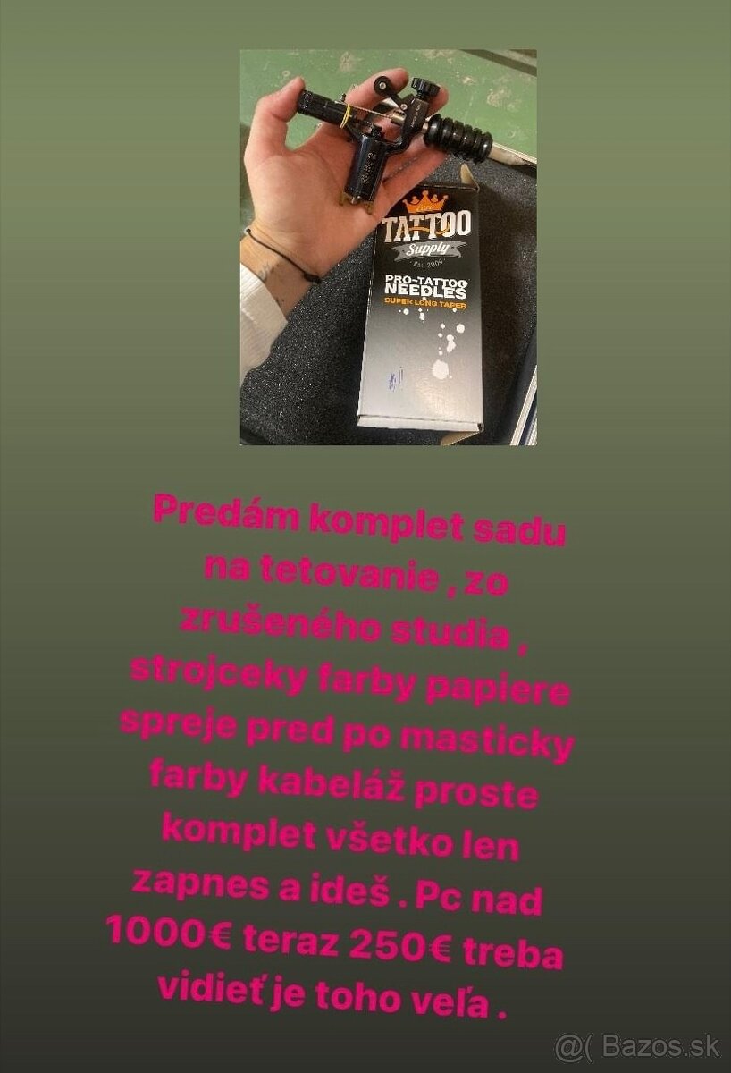 Tetovacia sada komplet