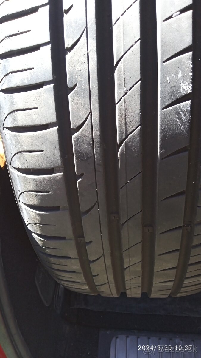 Predám letné pneumatiky 215/55,R 17,HHankook