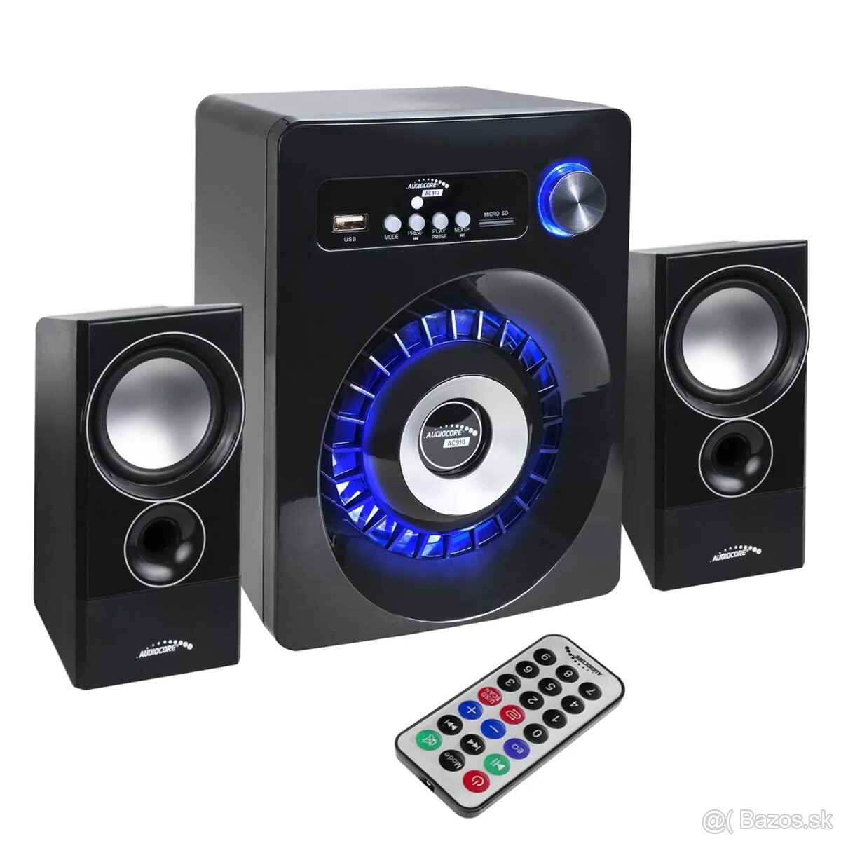 Audiocore AC910 Bluetooth 2.1 reproduktor FM rádio, vstup pr