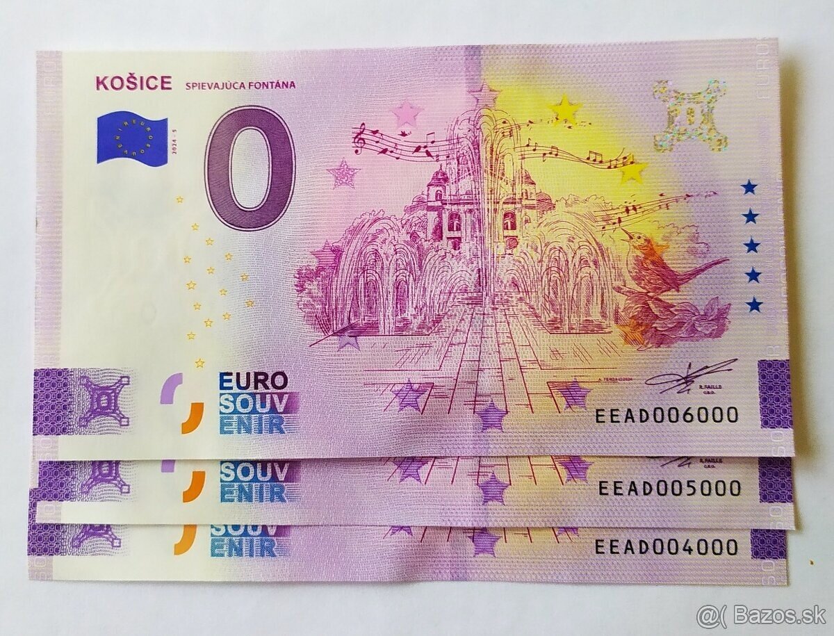 0€ / 0 euro / 0 eurová bankovka