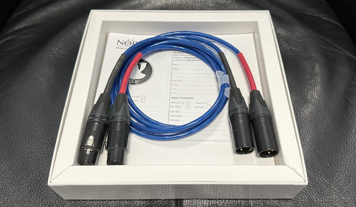 Nordost Blue Heaven - XLR kabel, set 0,6 m a 1 m