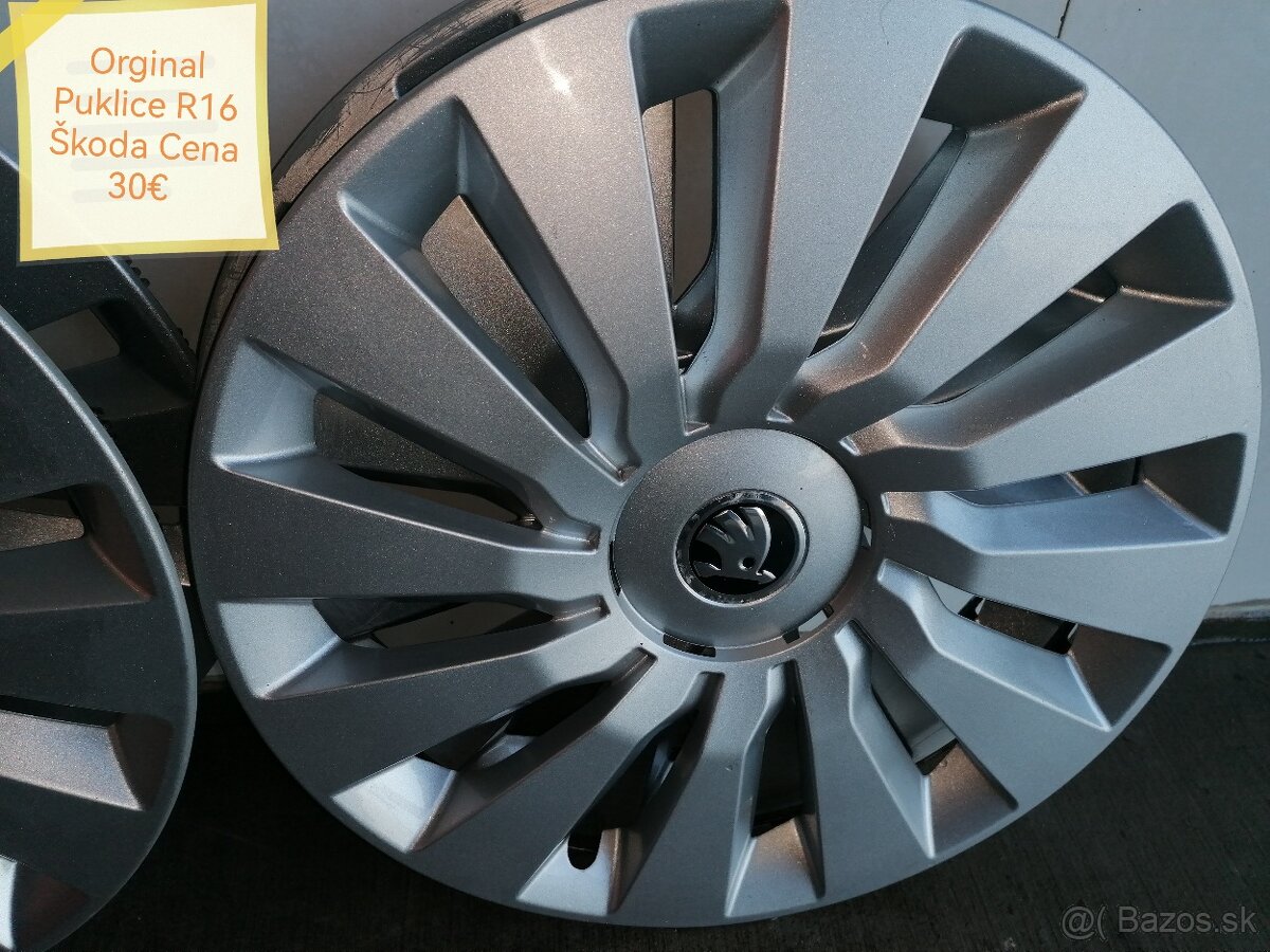 Originál Puklice R16 Škoda Cena 30.€uro