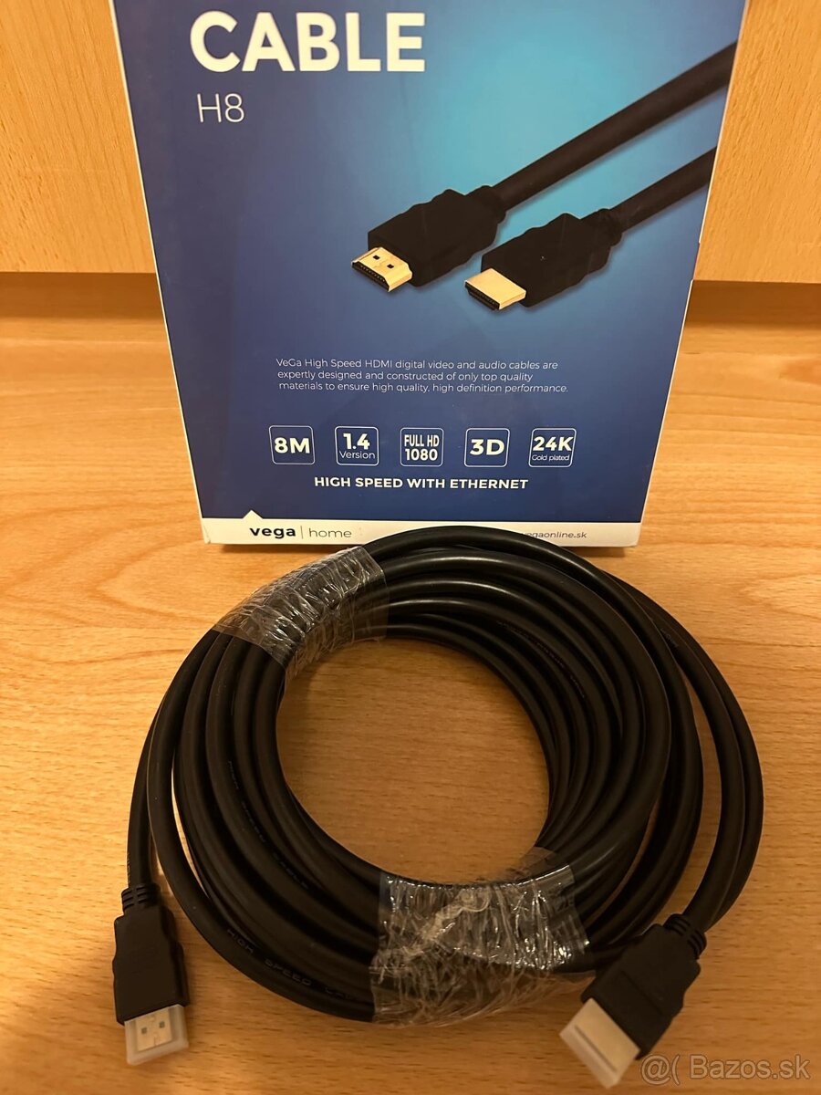 HDMI kábel 8 metrov čierny