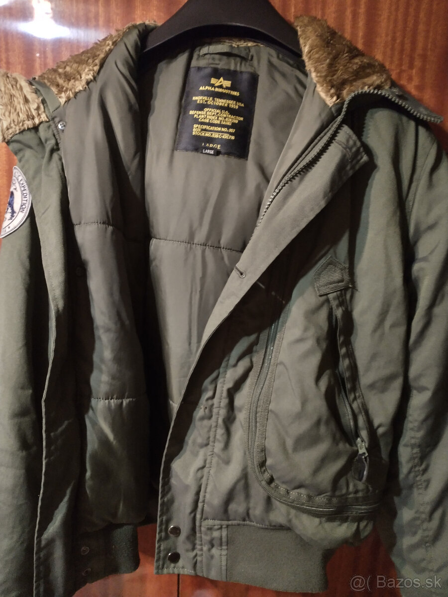 ALPHA INDUSTRIES Bunda Polar Jacket SV - dark green