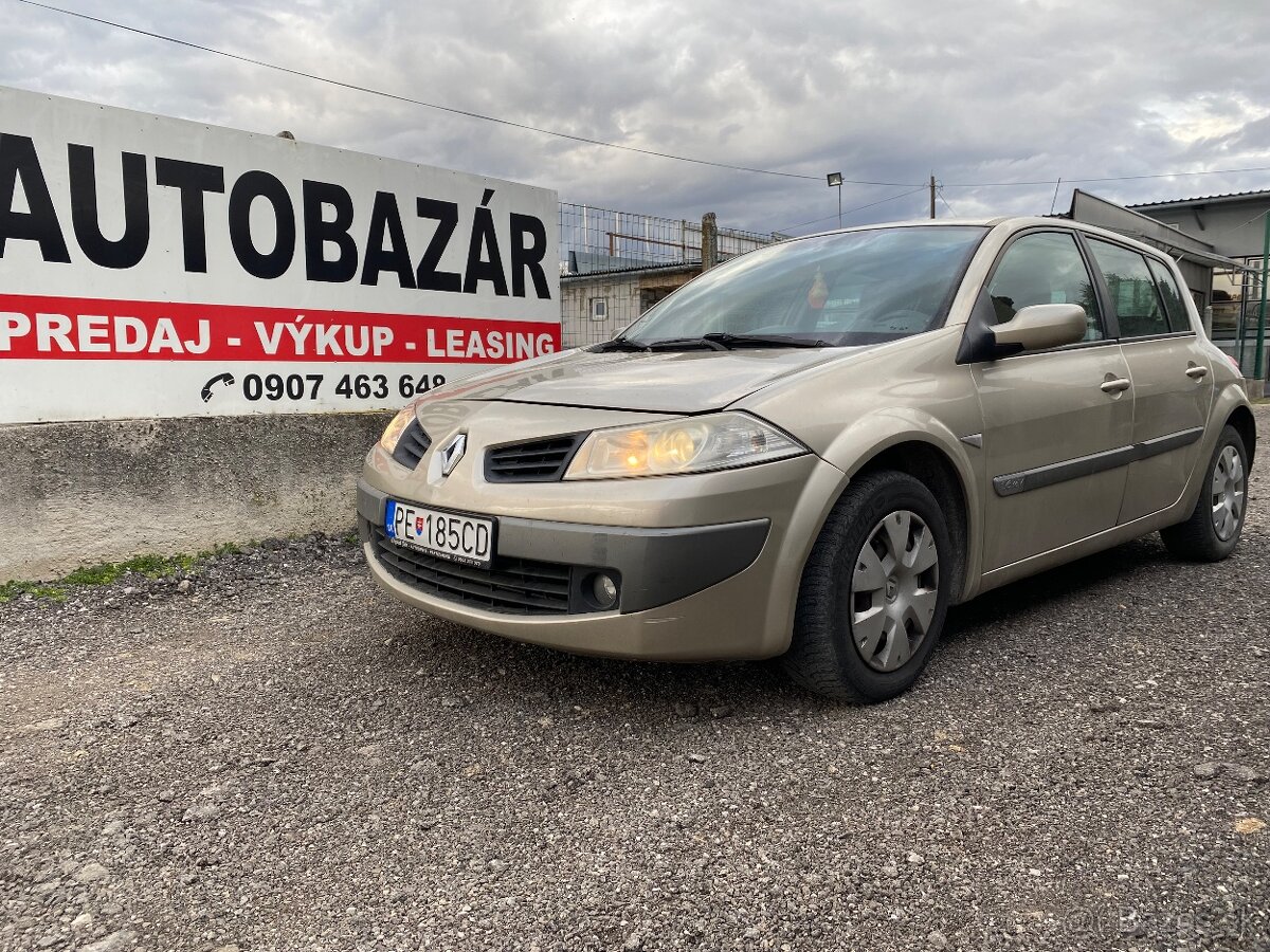 Renault Megane 1.6i 82kW, benzín