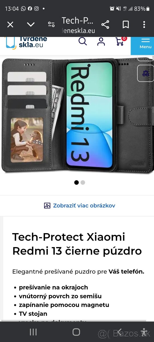 Koženný obal Xiaomi Redmi 13