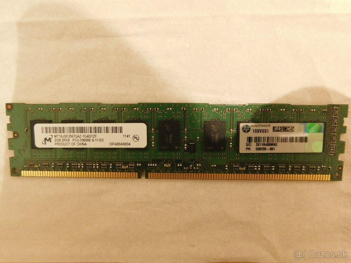 Micron 2 GB DDR3 ECC (MT18JSF25672AZ-1G4G1ZF)