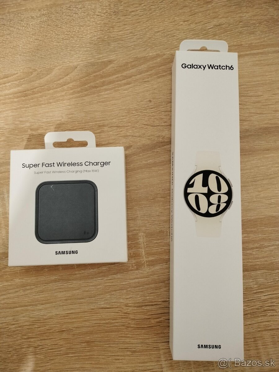 Čistonové Samsung Galaxy watch 6 biele + externá nabíjačka