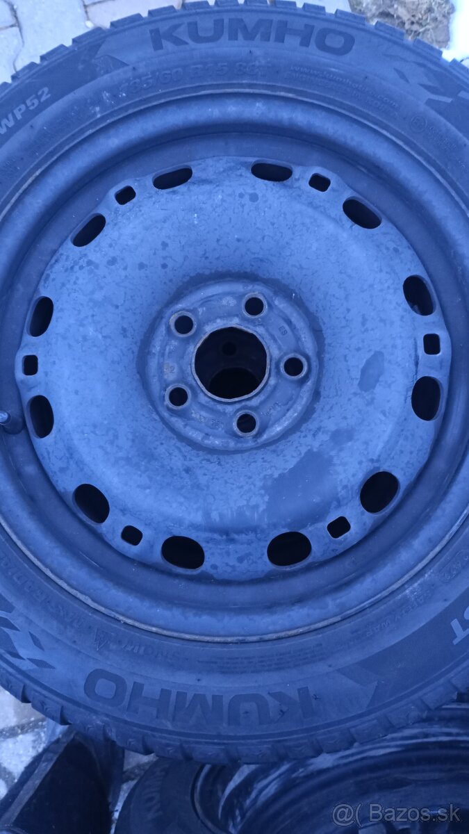 15"5x100 ET 38 Škoda,vw,Seat plechové disky