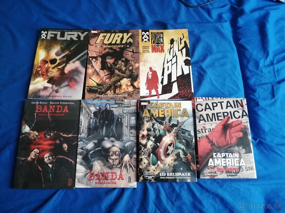 Captain America, Fury, Banda, punisher