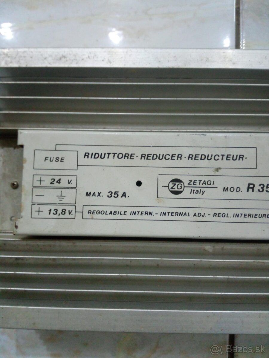 ZETAGI R-35 REDUKTOR NAPÄTIA 24V/12V 35AH