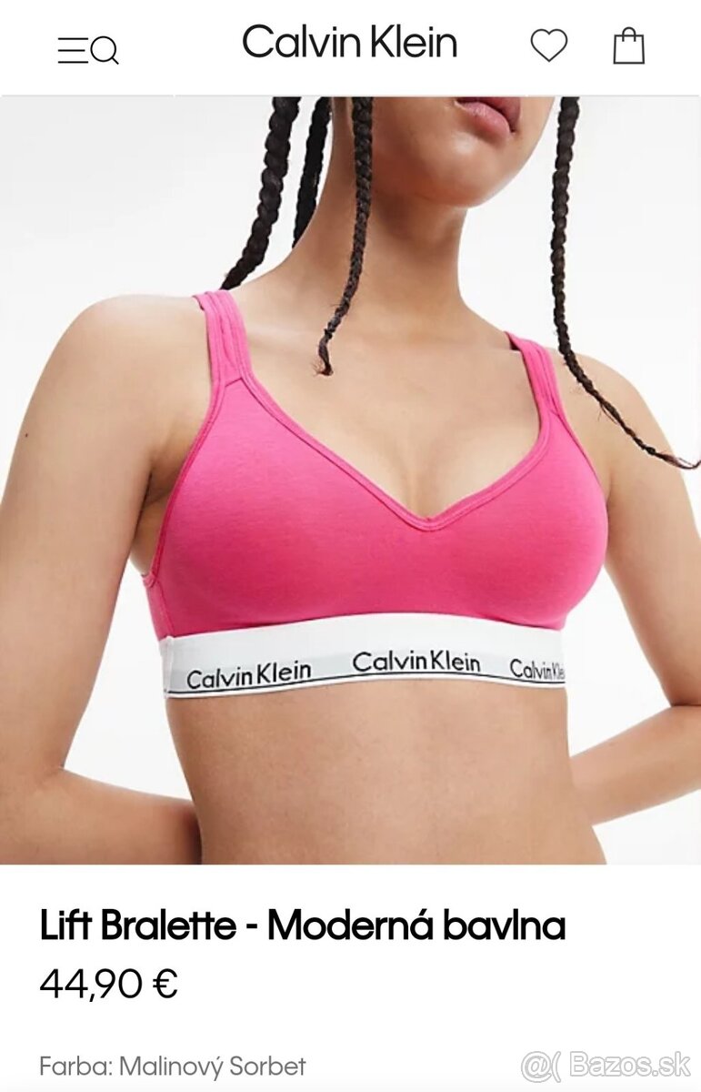 Športová podprsenka / bralet  Calvin Klein