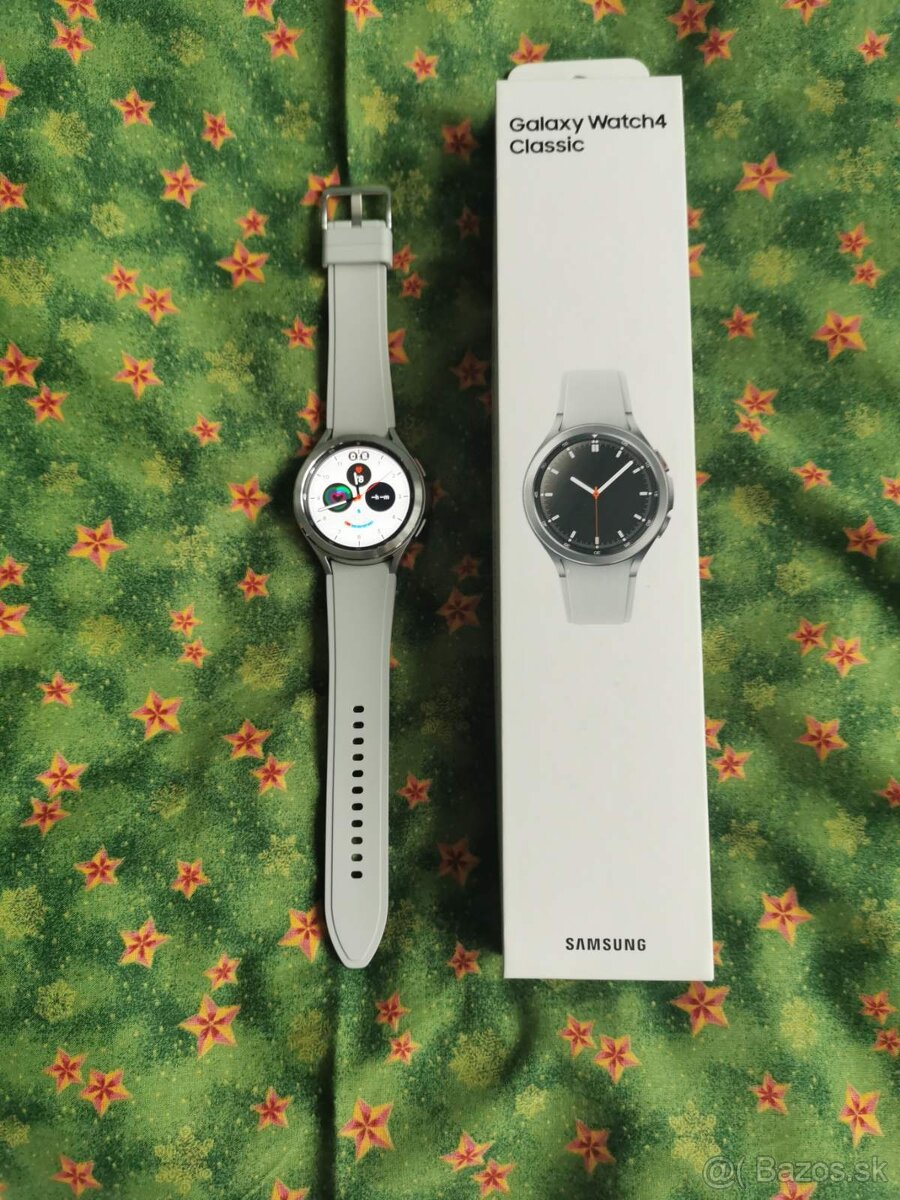 Samsung watch 4 classic 46mm silver v dobrom stave boli použ