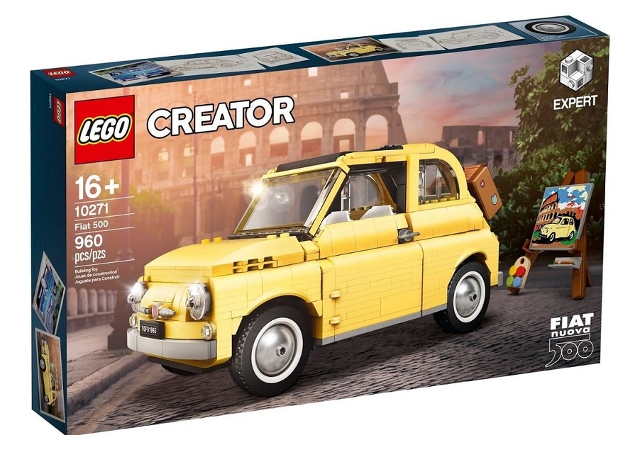 Lego vozidlá Aston, Fiat, VW (10271, 77942, 10252, 10279)