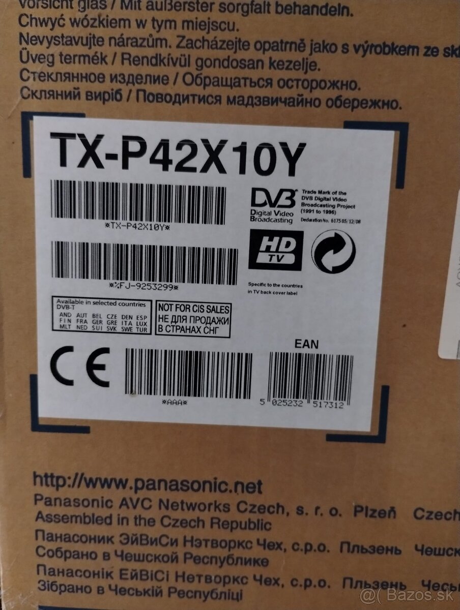 Panasonic TX-P42X 10Y