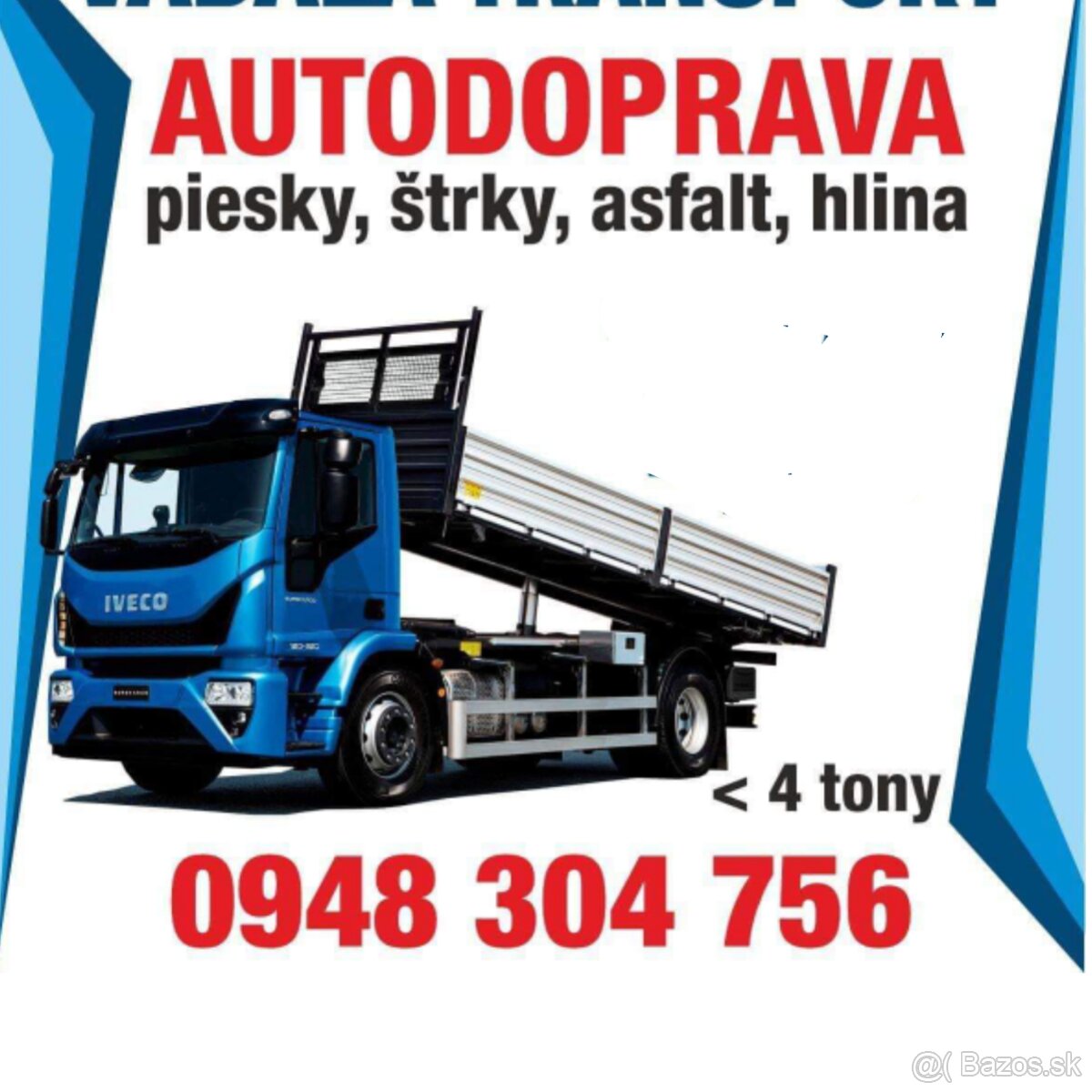 Autodoprava - Preprava materiálu