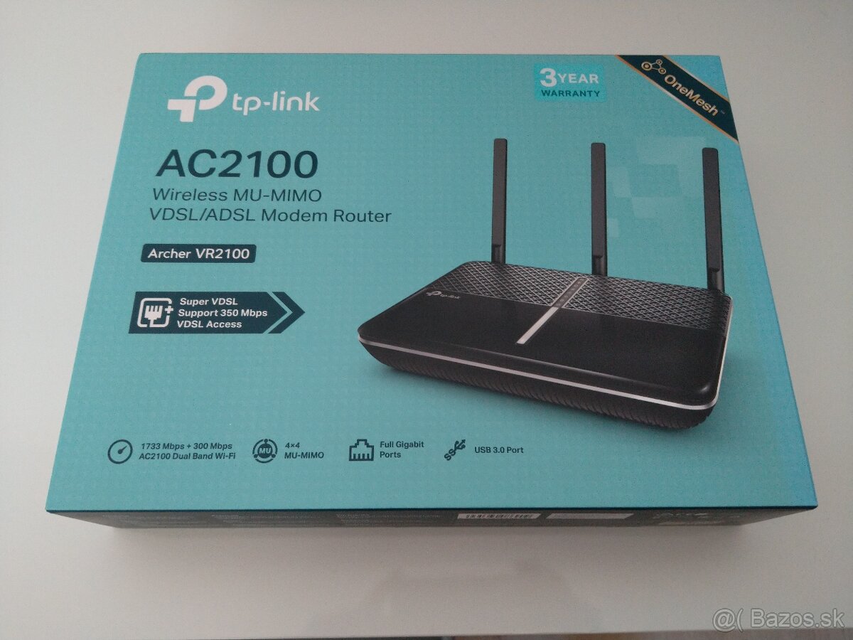 TP-Link Archer VR2100 WIFI router (s modemom)