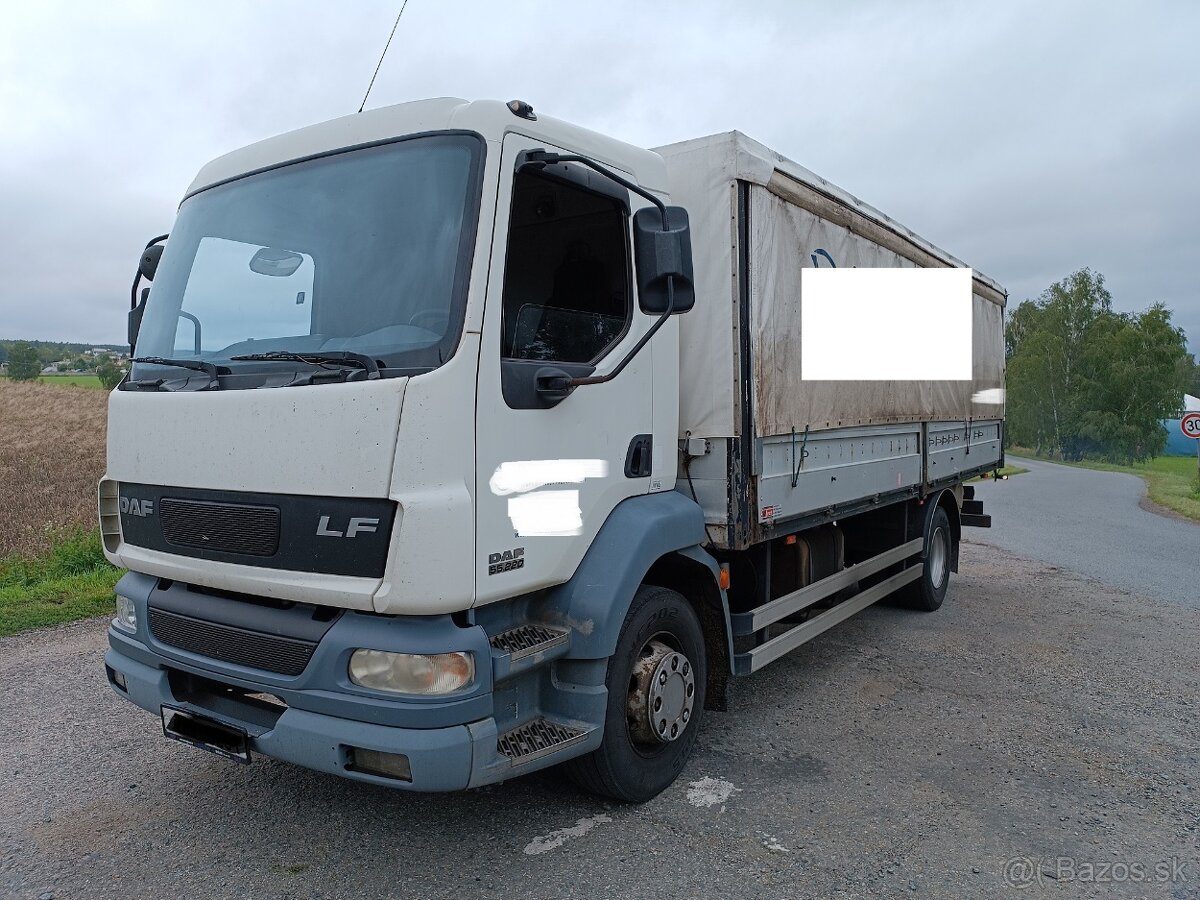 DAF LF 55,220 6ti válec 15 000kg, valník, 2004