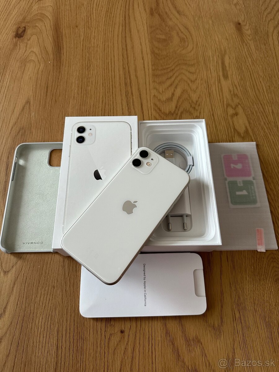 iPhone 11 128 gb White - komplet príslušenstvo, záruka