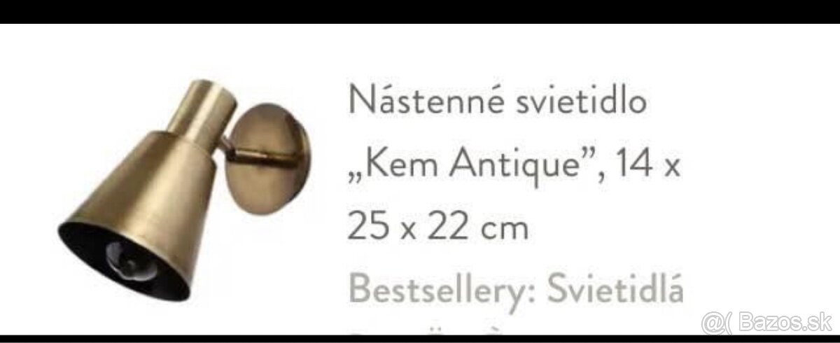 nástenná lampa