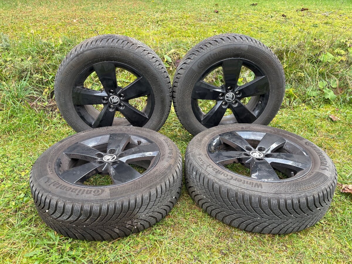 5x100 r16 195/60 r16 zimne gumy Continental