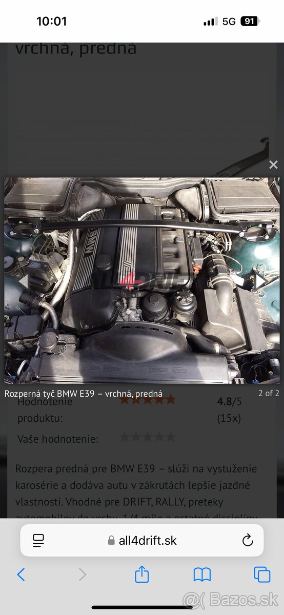 Rozperna tyč BMW e39