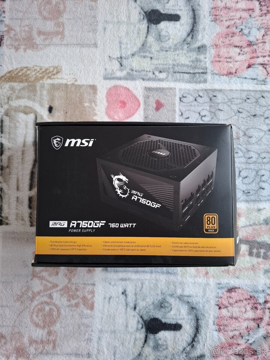 Zdroj 750W MSI MPG A750GF-rezervované