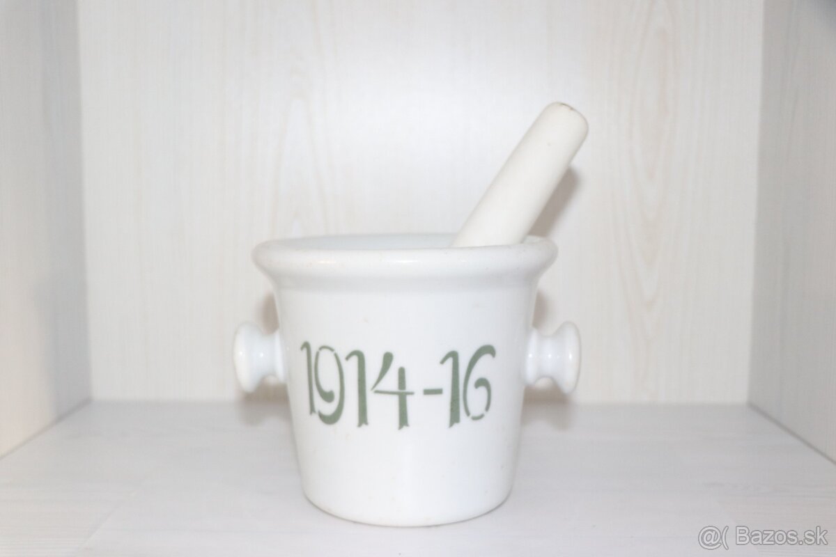 Velký patriotický Hmoždíř – porcelán Rakousko  1916 c