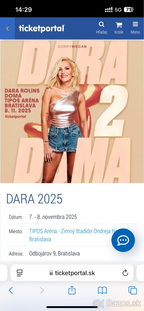 Dara Rolins 8.11.2025 2x stání