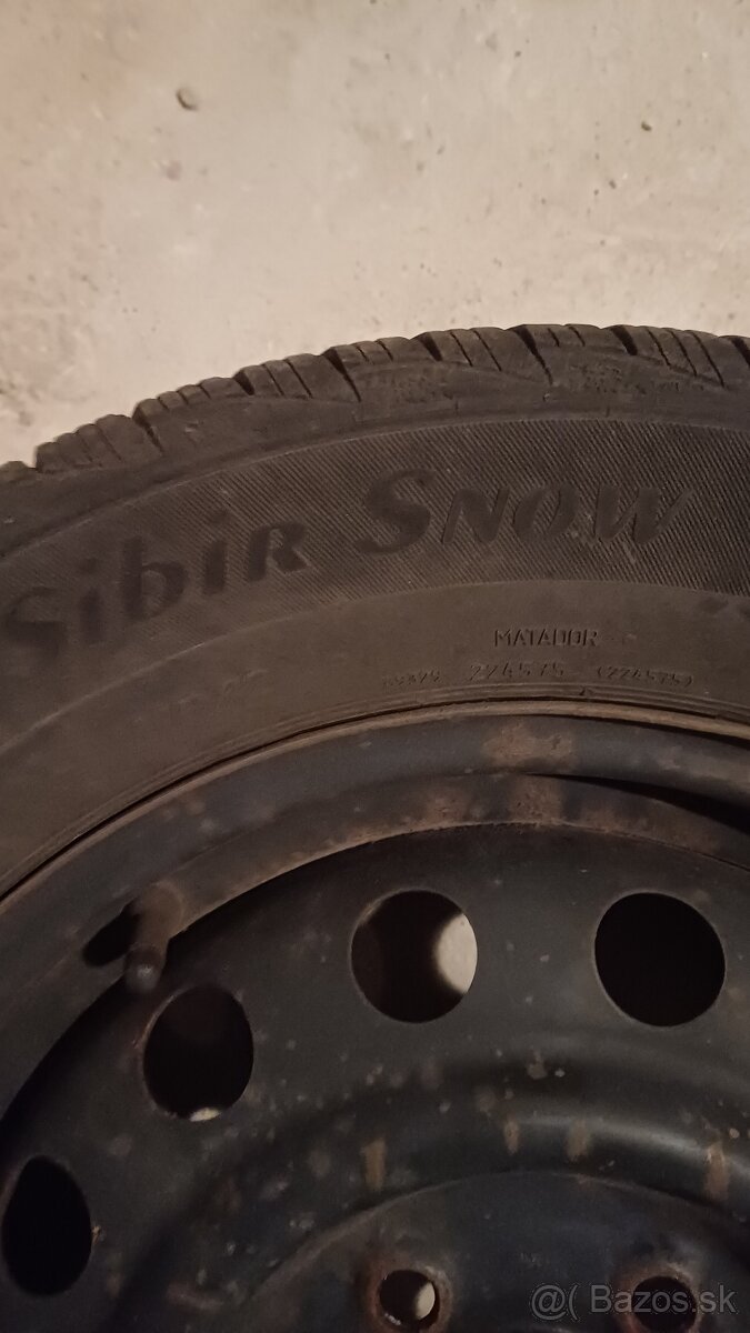 Predam 3 zimne plneu matador sibir 185/65r15