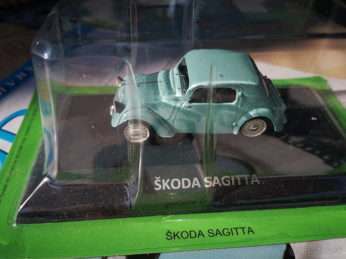 Predám kovový zberateľský model auta Škoda Sagitta, 1:43