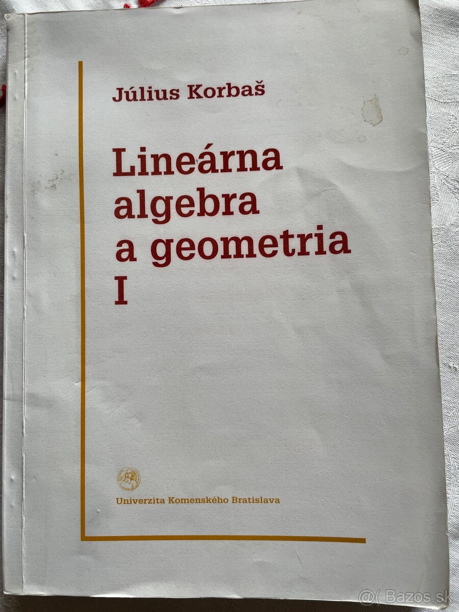 Lineárna algebra a geometria,Cvičenia z matematickej analýzy